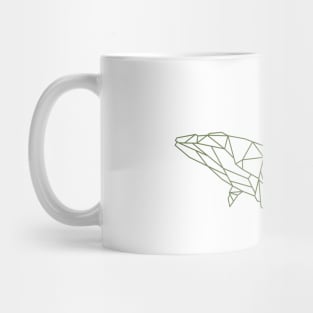 Polygon humpback whale Mug